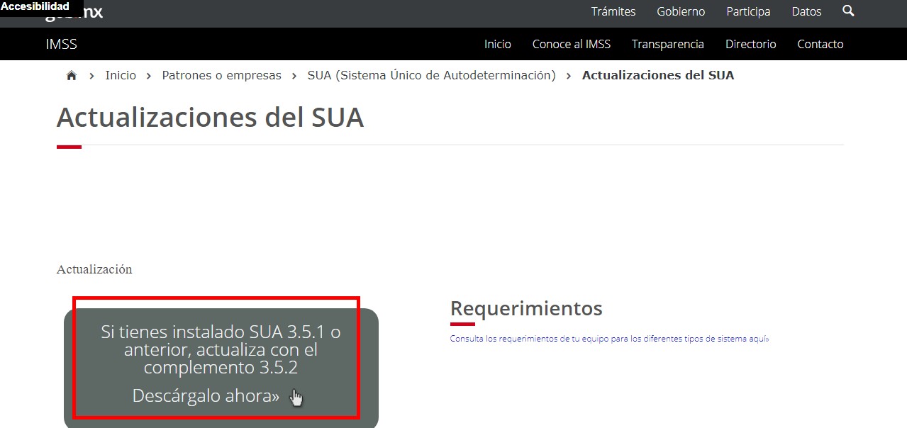 SUA versión 3.5.2